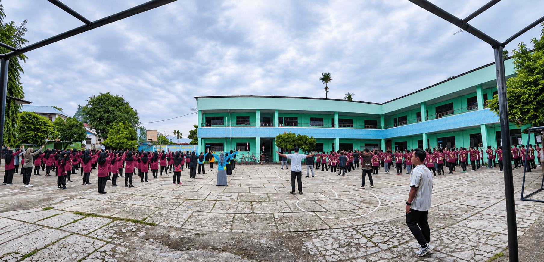 Semangat Sabtu Pagi, Pondok Modern Al Muttaqin Gelar Senam Rutin untuk Menjaga Kebugaran dan Membangun Kebersamaan